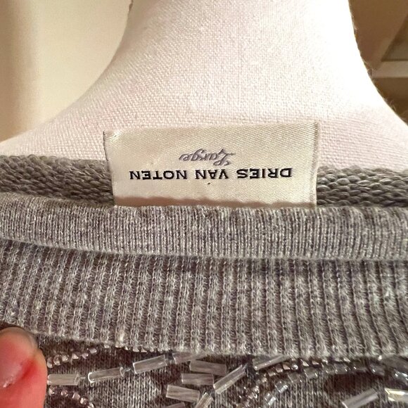 Dries Van Noten Long Sleeve Dragon Phoenix Beaded Tunic Sweatshirt Large Womens - Picture 5 of 7